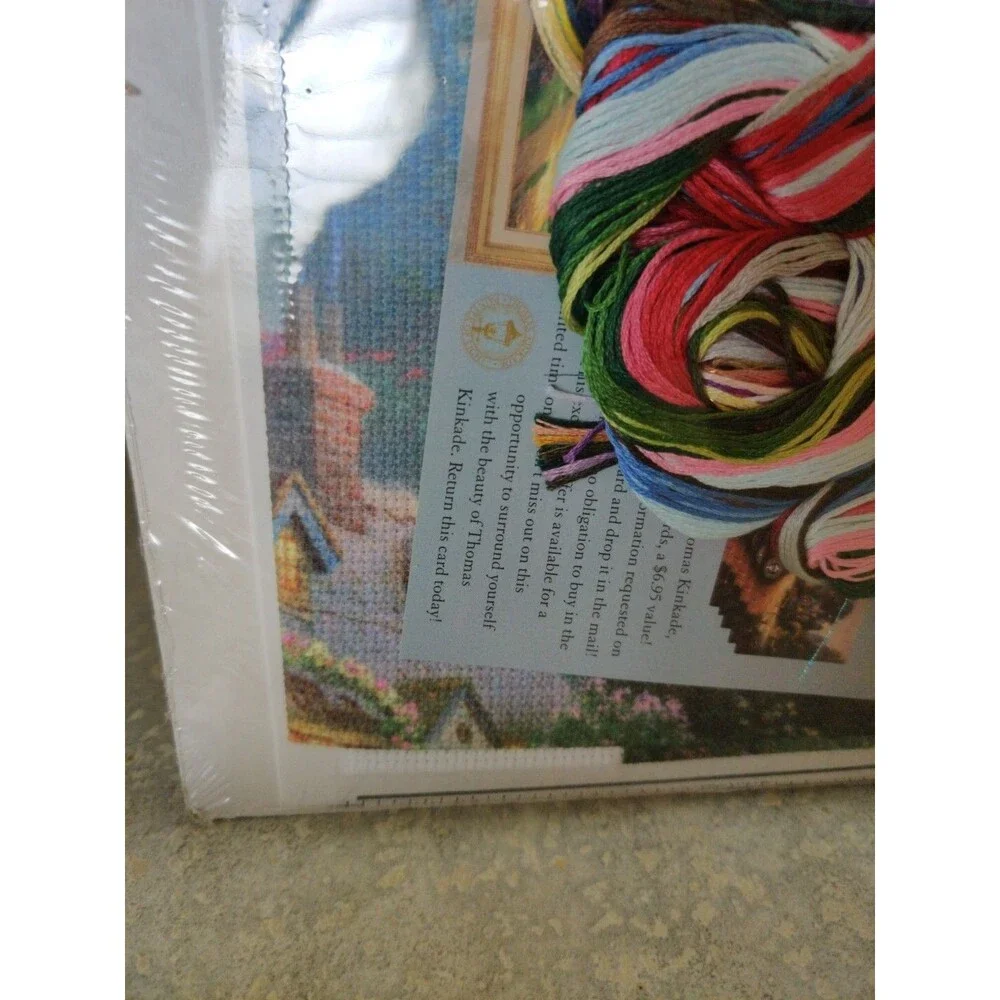 Thomas Kinkade Embellished Cross Stitch Kit 